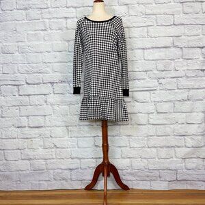 Draper James Natalie Black & White Cotton Gingham Dress